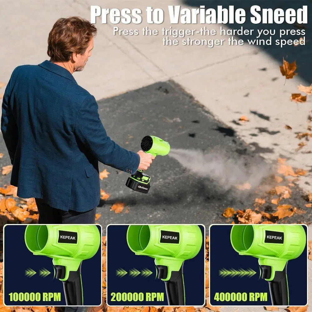【Summervibes】Turbo Jet Blower,Leaf Blower, Violent Turbo Fan, Pure Copper Motor,Car Drying after Wash, Handheld Snow Blower,Cordless Turbo Power Air Duster,Home Improve,Garden Mainte Holiday Gifts