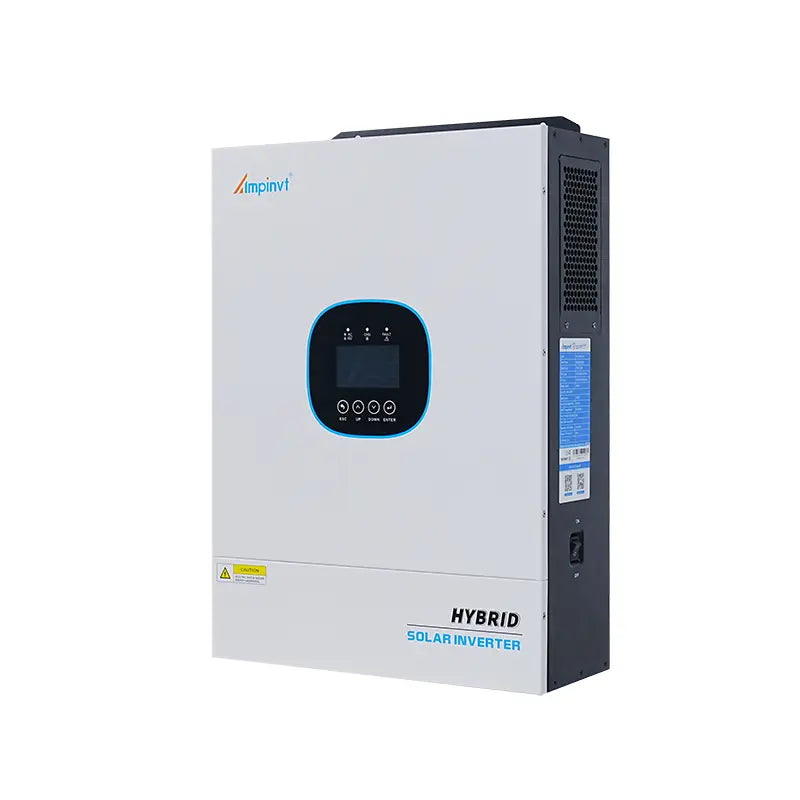 5000W 48V to 120V High Frequency Solar Inverter Charger Supports up to 6 Units in Parallel 100A MPPT Solar Controller Hybrid Inverter LCD Screen Power Solar Charge Controller