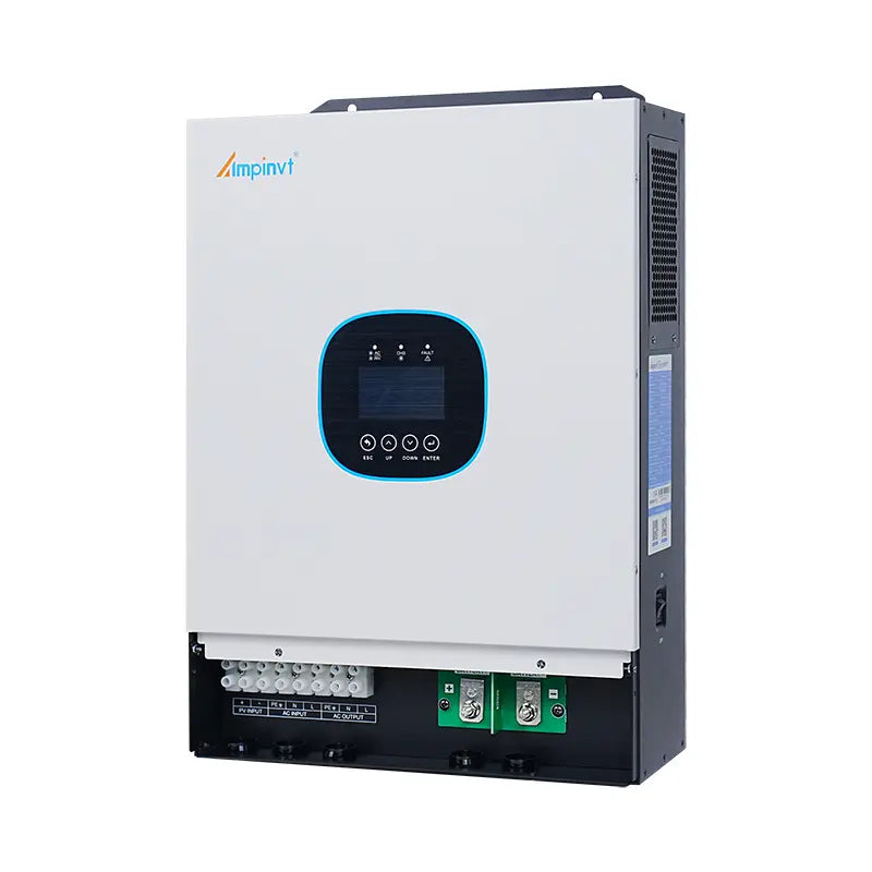 5000W 48V to 120V High Frequency Solar Inverter Charger Supports up to 6 Units in Parallel 100A MPPT Solar Controller Hybrid Inverter LCD Screen Power Solar Charge Controller