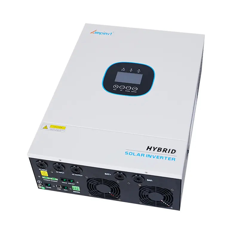 5000W 48V to 120V High Frequency Solar Inverter Charger Supports up to 6 Units in Parallel 100A MPPT Solar Controller Hybrid Inverter LCD Screen Power Solar Charge Controller